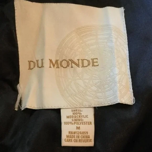 Du Monde Women's Faux Fur Sleeveless Jacket - Picture 7 of 8